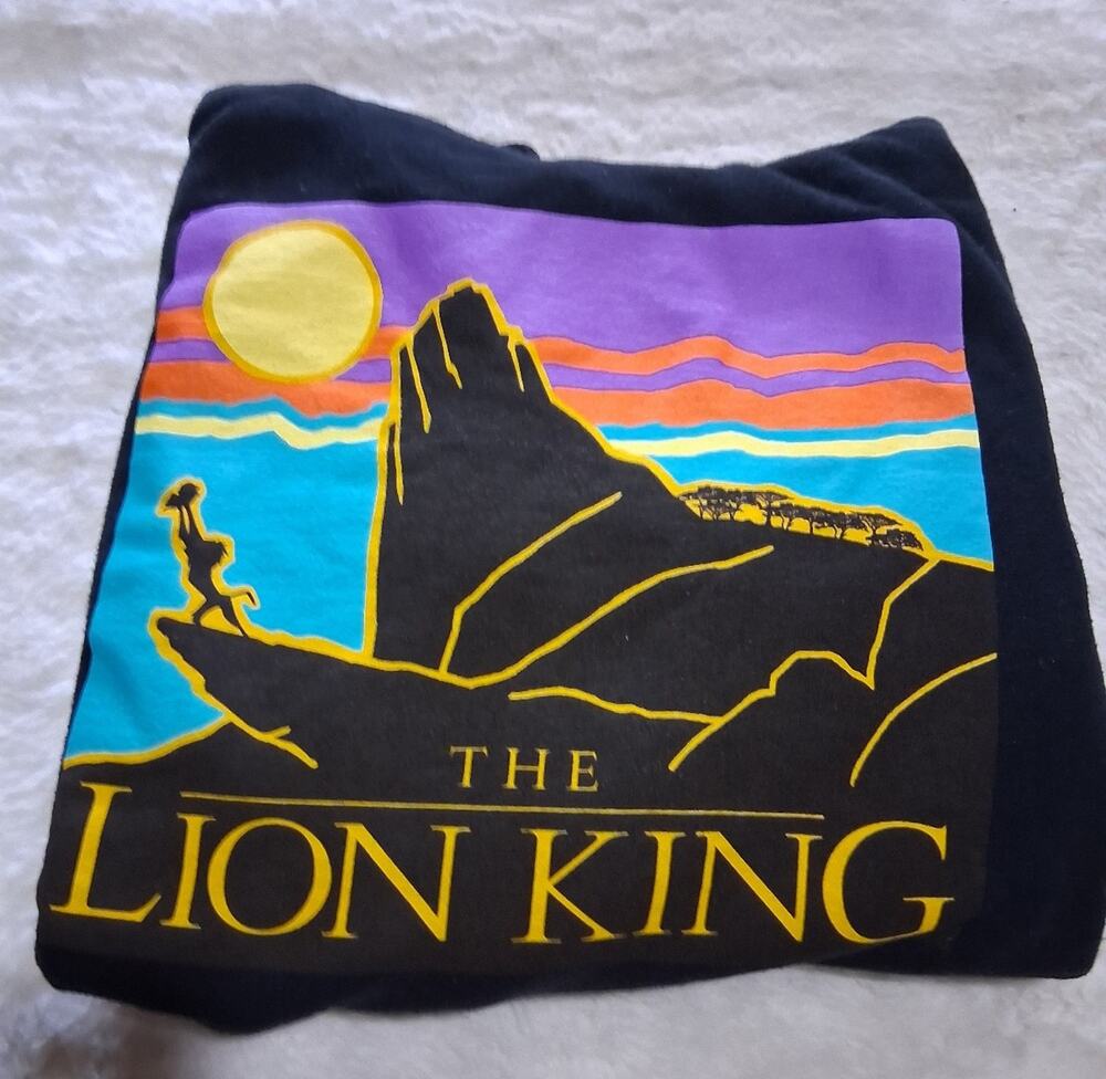 The Lion King Graphic Print Black Hoodie sz medium